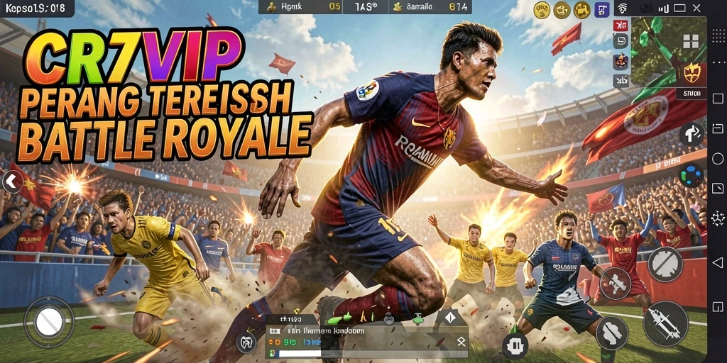 Tangkapan layar gameplay battle royale yang menegangkan di CR7VIP.