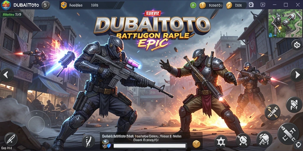 Keasyikan gameplay DUBAITOTO dalam pertempuran Battle Royale.