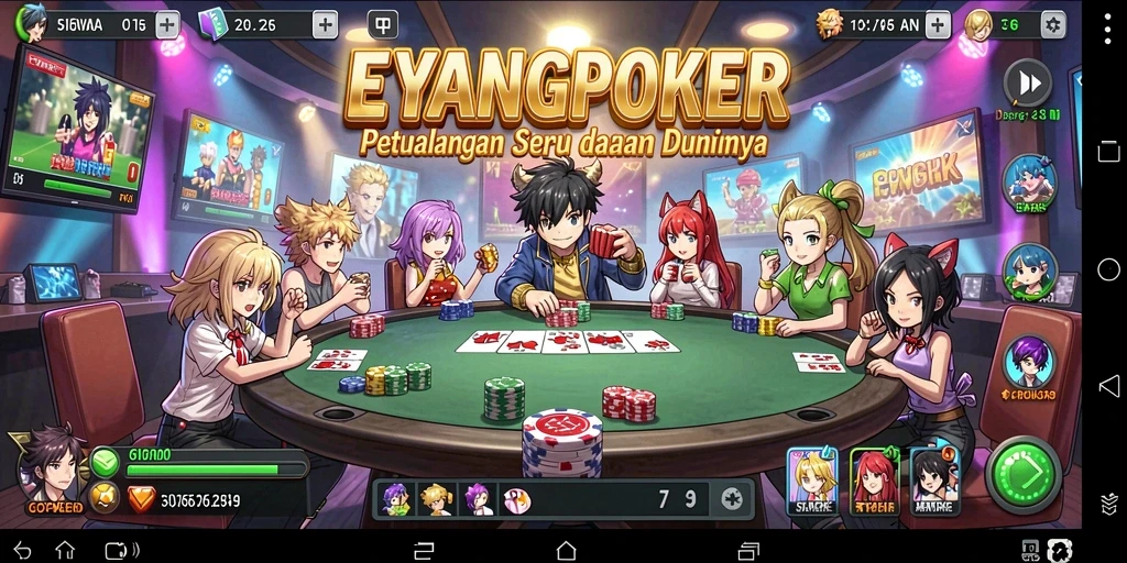 Gameplay seru dan karakter anime yang menarik di EYANGPOKER.