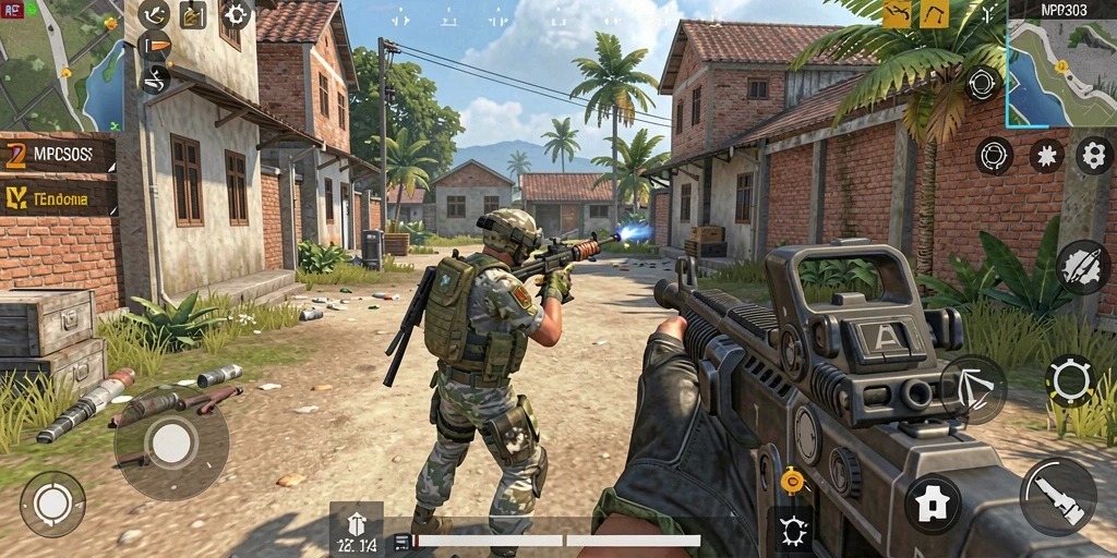 Tangkapan layar MPO303 menampilkan pertempuran action-packed dalam gameplay TPS.
