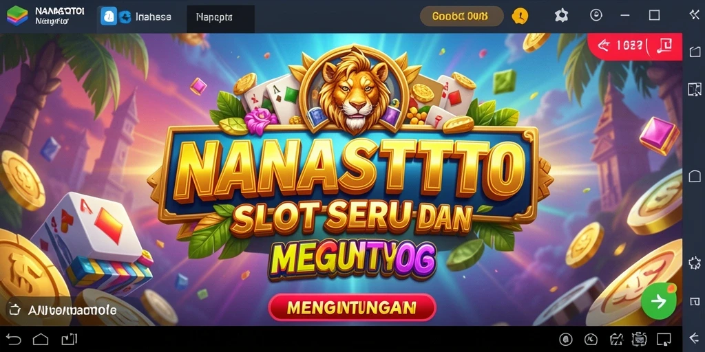 Tampilan gameplay seru dari NANASTOTO yang penuh warna.