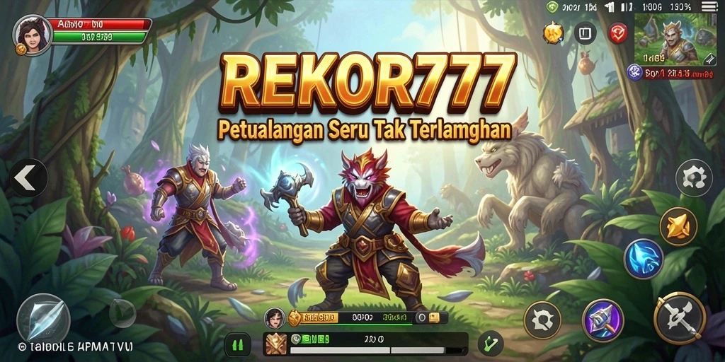 Screenshot utama REKOR777 yang menunjukkan aksi petualangan yang mendebarkan.