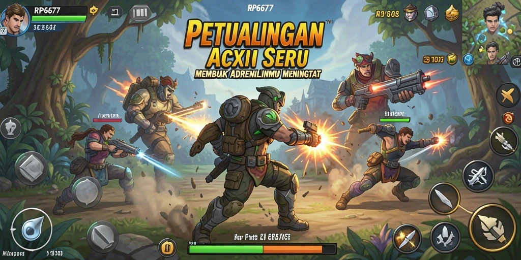 Tampilan gameplay seru dari RP6677 dengan aksi bertarung yang mendebarkan.