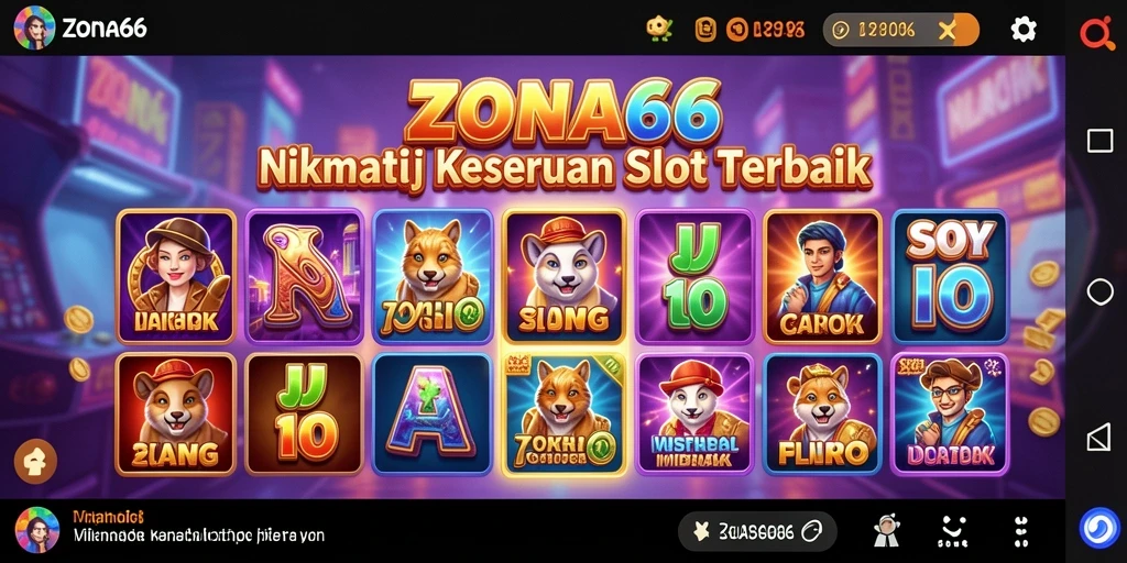 Tampilan gameplay ZONA66 yang menarik dan seru.